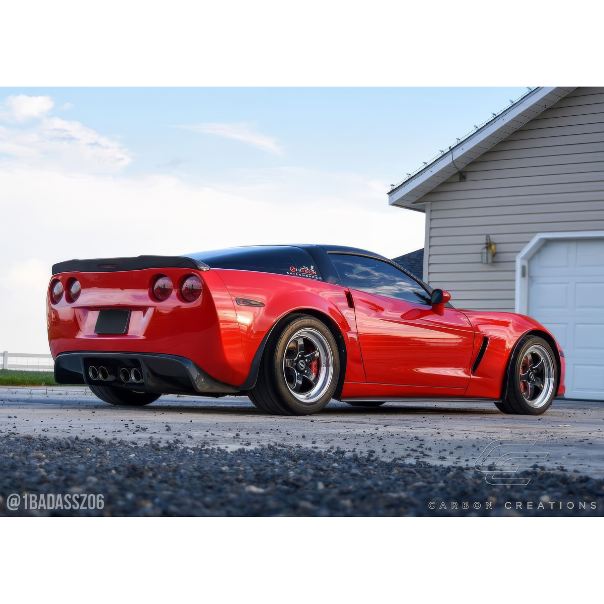 Modify your Chevrolet Corvette 2005 with our Exterior/Diffusers - Rear angle showing vehicle and diffuser clearly