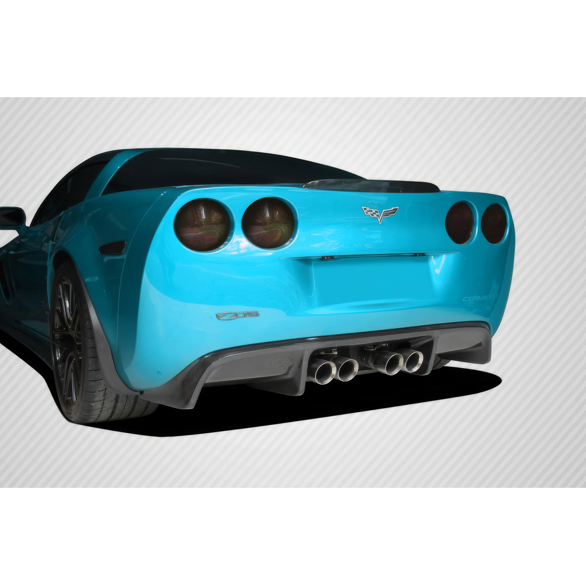 Modify your Chevrolet Corvette 2005 with our Exterior/Diffusers - View at a slight upward angle from behind