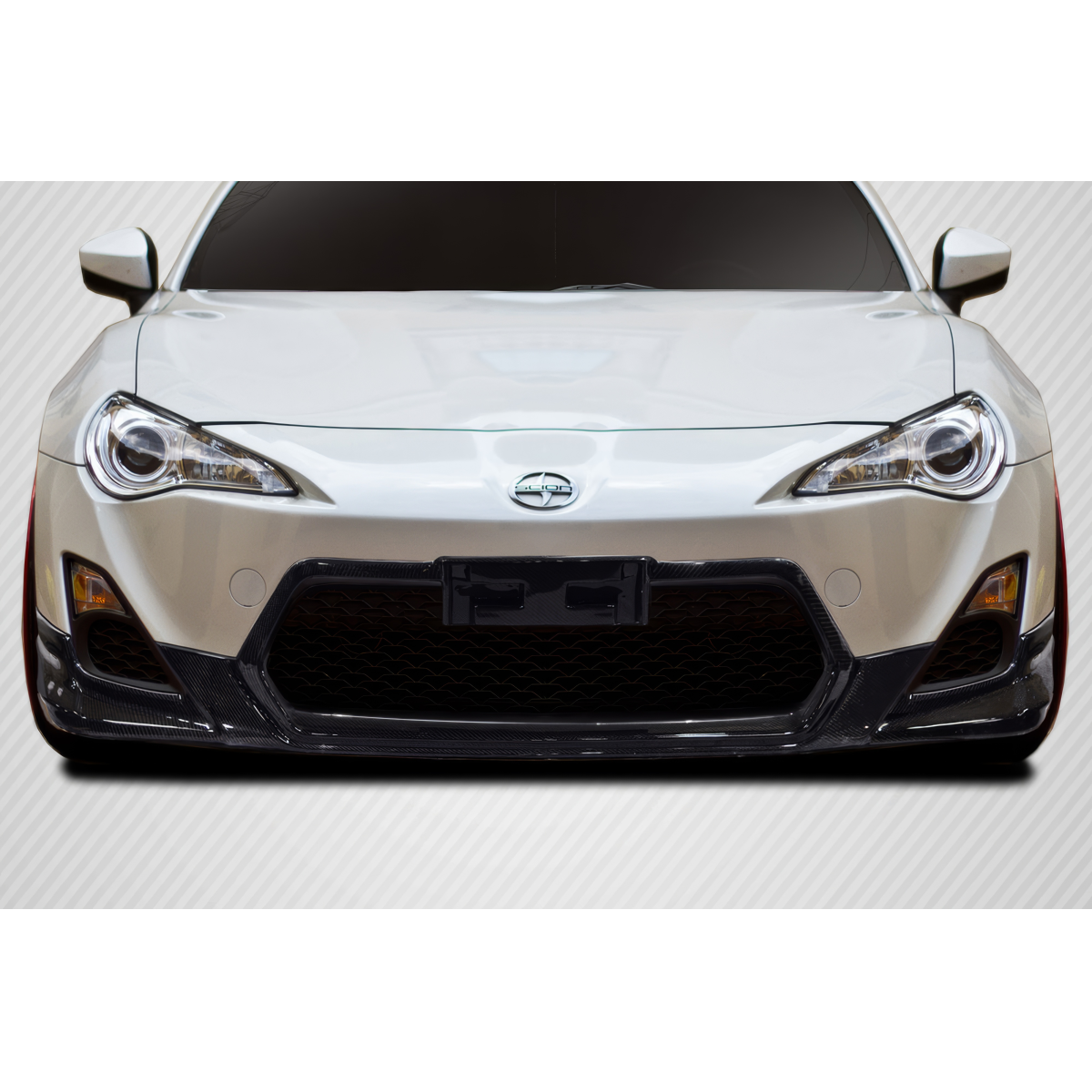 Modify your Subaru BRZ 2013 with our Exterior/Front Bumpers or Lips - Front view of vehicle at zero degree angle