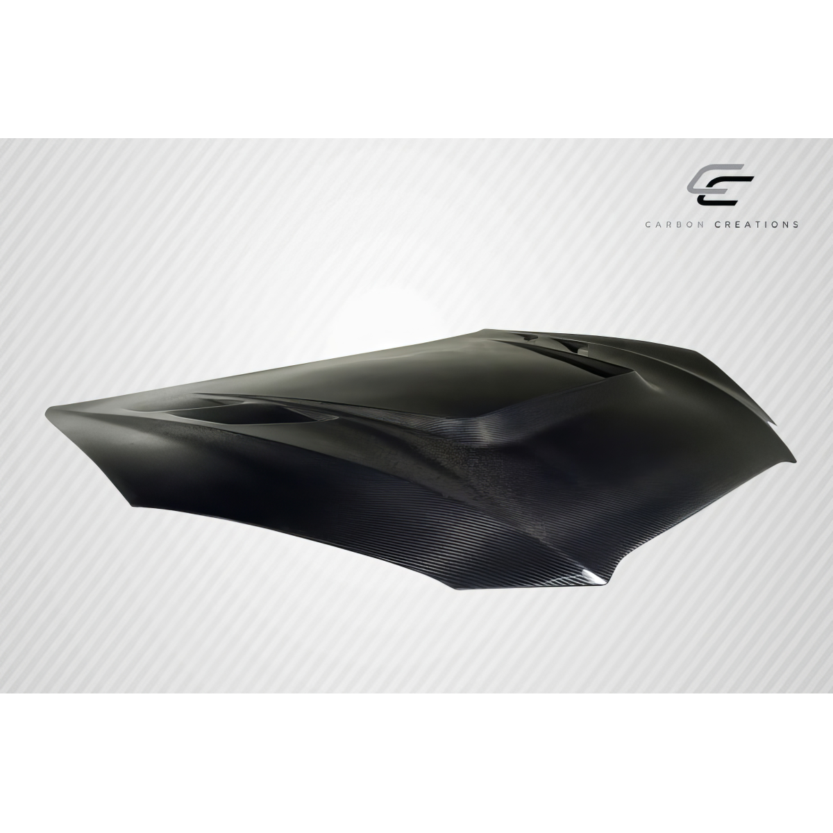 Modify your Genesis G70 2010 with our Exterior/Hoods - Angled view showcasing the hood part design