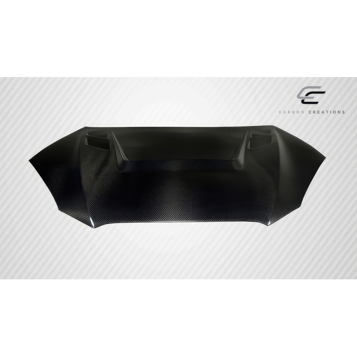 Modify your Genesis G70 2010 with our Exterior/Hoods - Image at a top-down angle showcasing hood shape