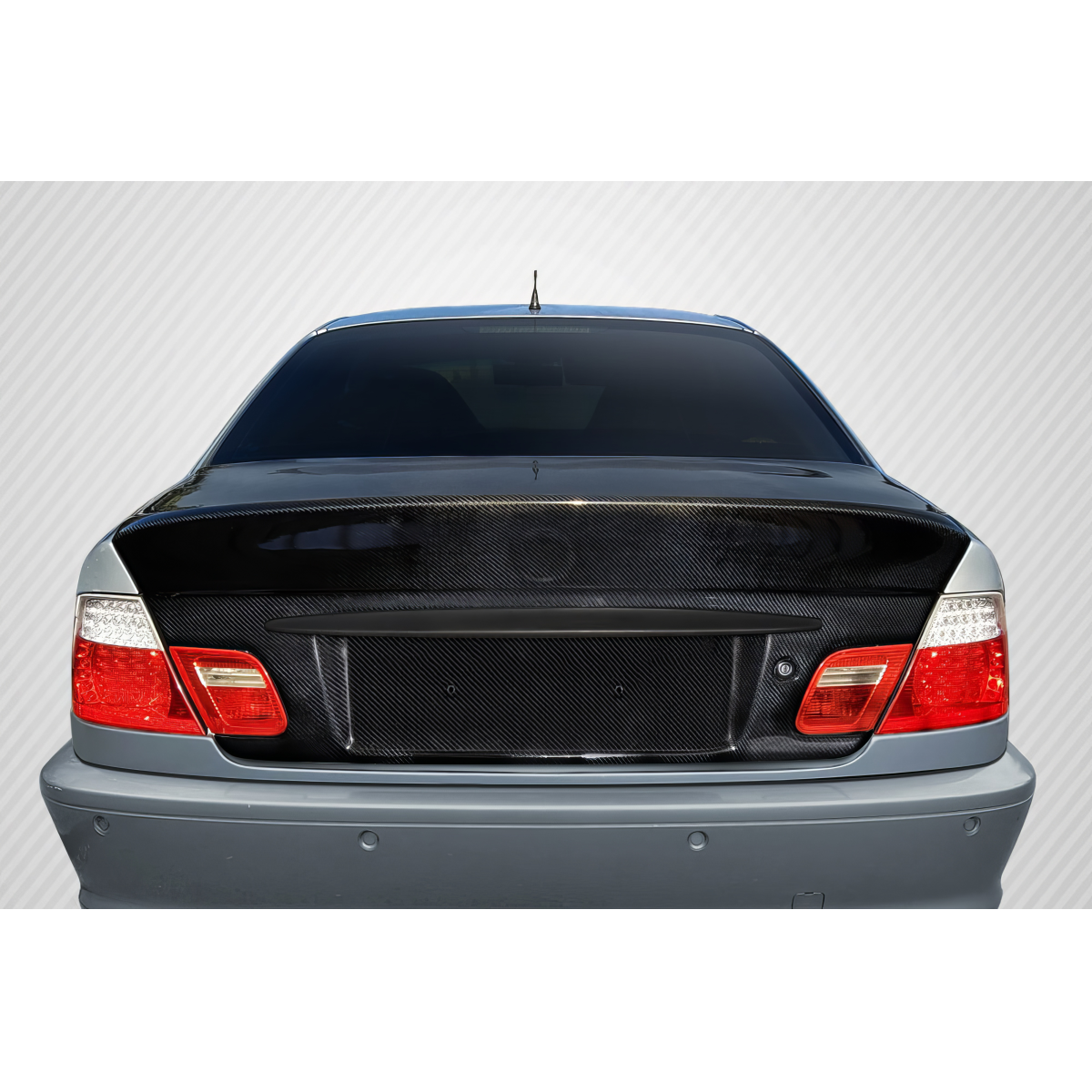 Modify your BMW 3-Series 2000 with our Exterior/Trunks - Rear view from slightly above vehicle level