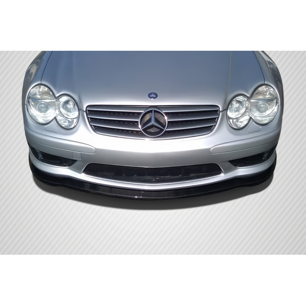 Modify your Mercedes-Benz SL-Class 2003 with our Exterior/Front Bumpers or Lips - Front view angle of the car part