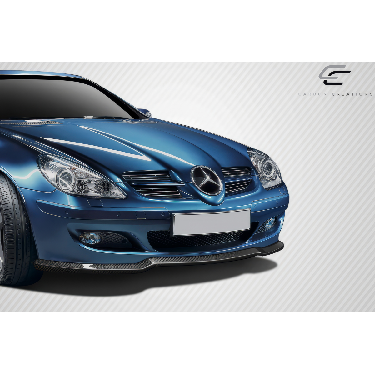 Modify your Mercedes-Benz SLK-Class 2005 with our Exterior/Front Bumpers or Lips - Front angle showing exterior car part details