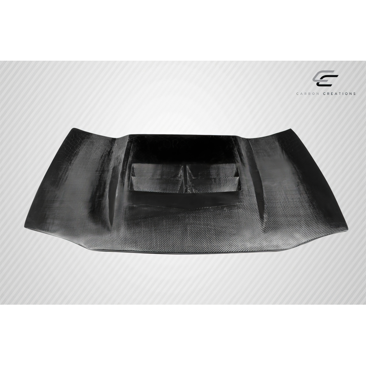 Modify your Chevrolet Camaro 1993 with our Exterior/Hoods - Part viewed from above at a flat angle