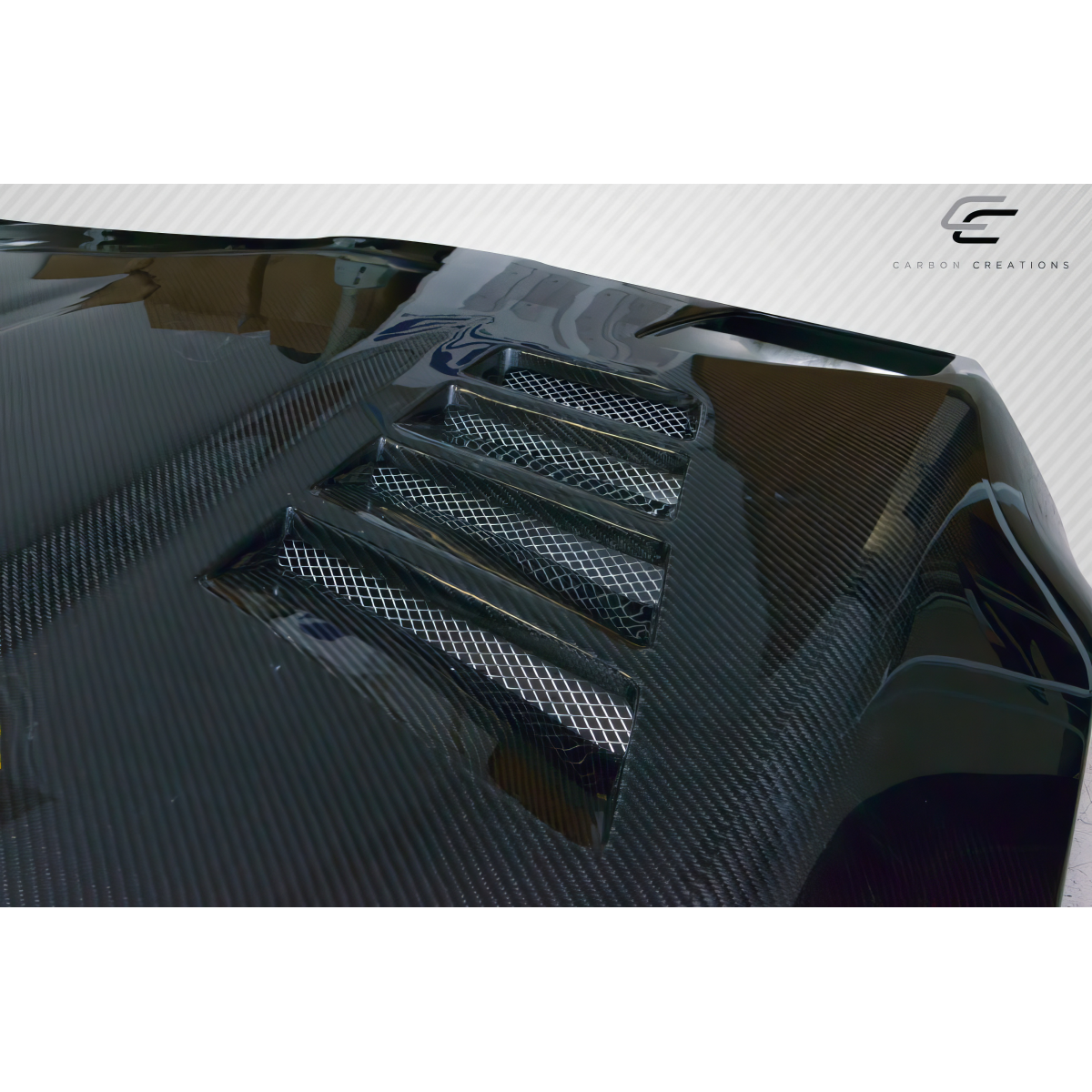 Modify your Chevrolet Corvette 1985 with our Exterior/Hoods - Angled view showcasing hood design details