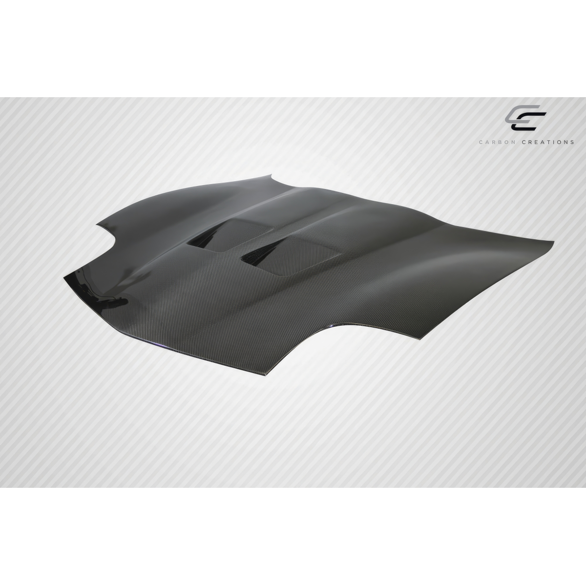 Modify your Chevrolet Corvette 1997 with our Exterior/Hoods - Top down view of the carbon fiber hood