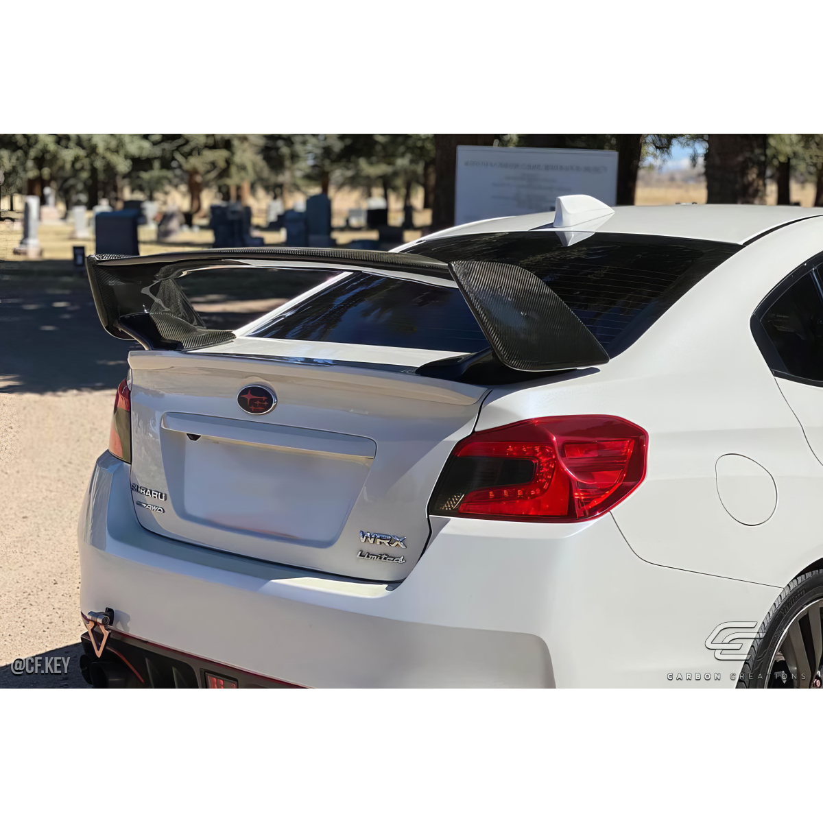 Modify your Subaru Impreza 2008 with our Exterior/Wings - Rear view of the spoiler at a slight angle