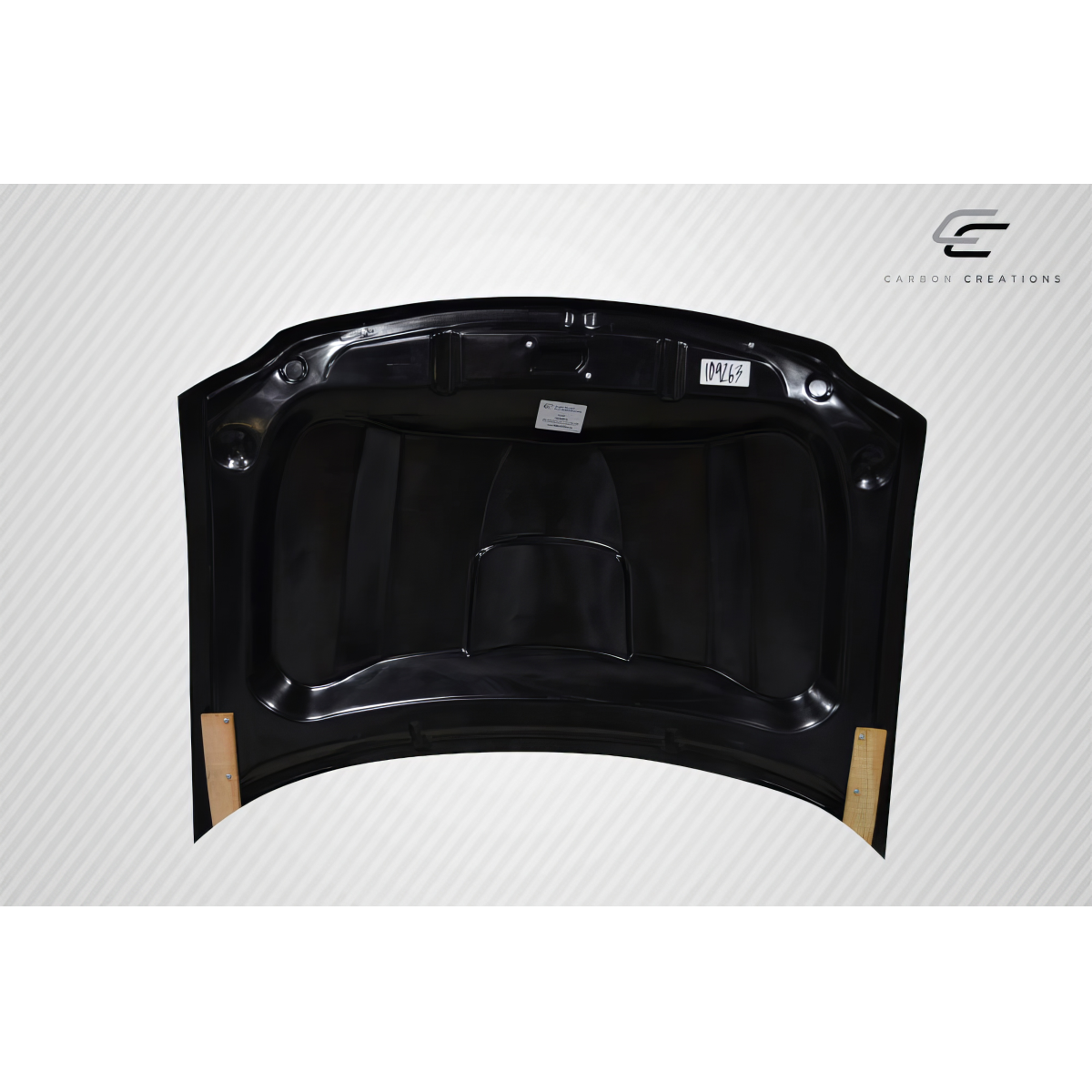 Modify your Ford F-150 1997 with our Exterior/Hoods - Part viewed from straight on position