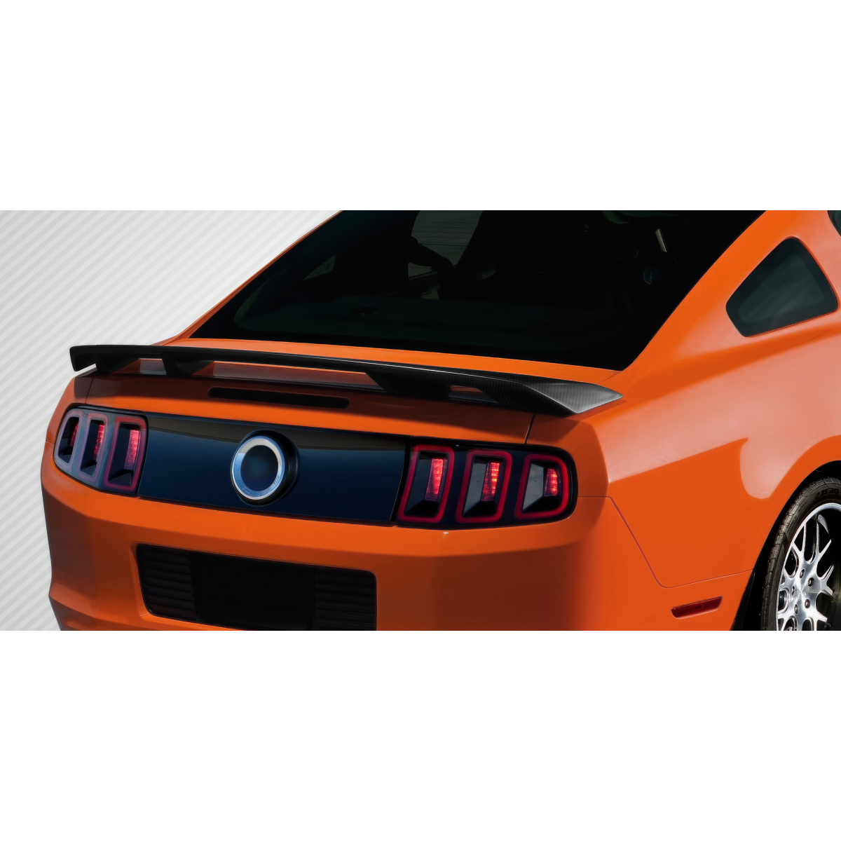 Modify your Ford Mustang 2010 with our Exterior/Wings - Angle from rear view of the vehicle