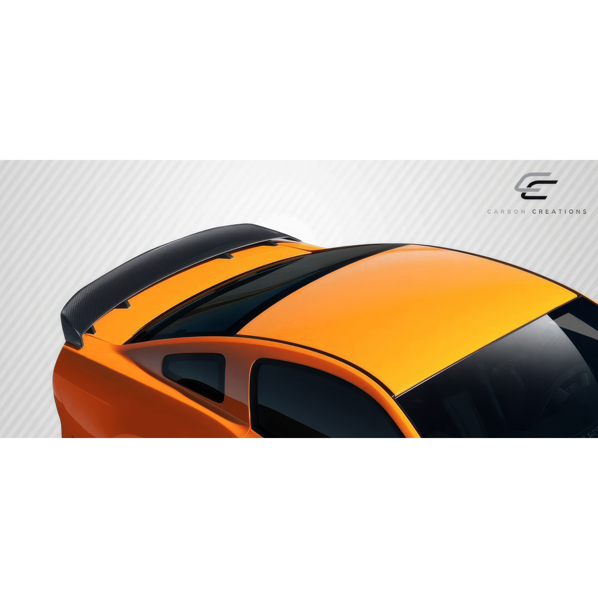 Modify your Ford Mustang 2010 with our Exterior/Wings - Top down angle showing car wing spoiler design