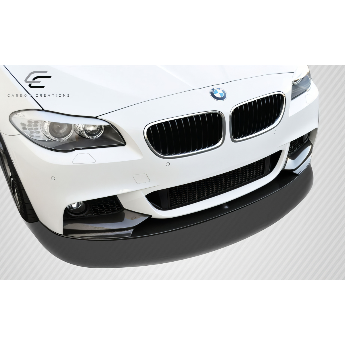 Modify your BMW 5-Series 2011 with our Exterior/Other Exterior - Front angle showing carbon front lip splitter