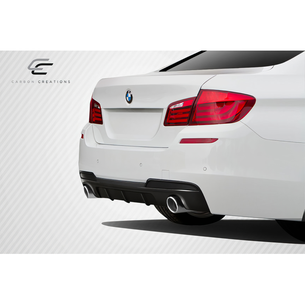 Modify your BMW 5-Series 2011 with our Exterior/Diffusers - Viewed from the rear angled slightly to the side