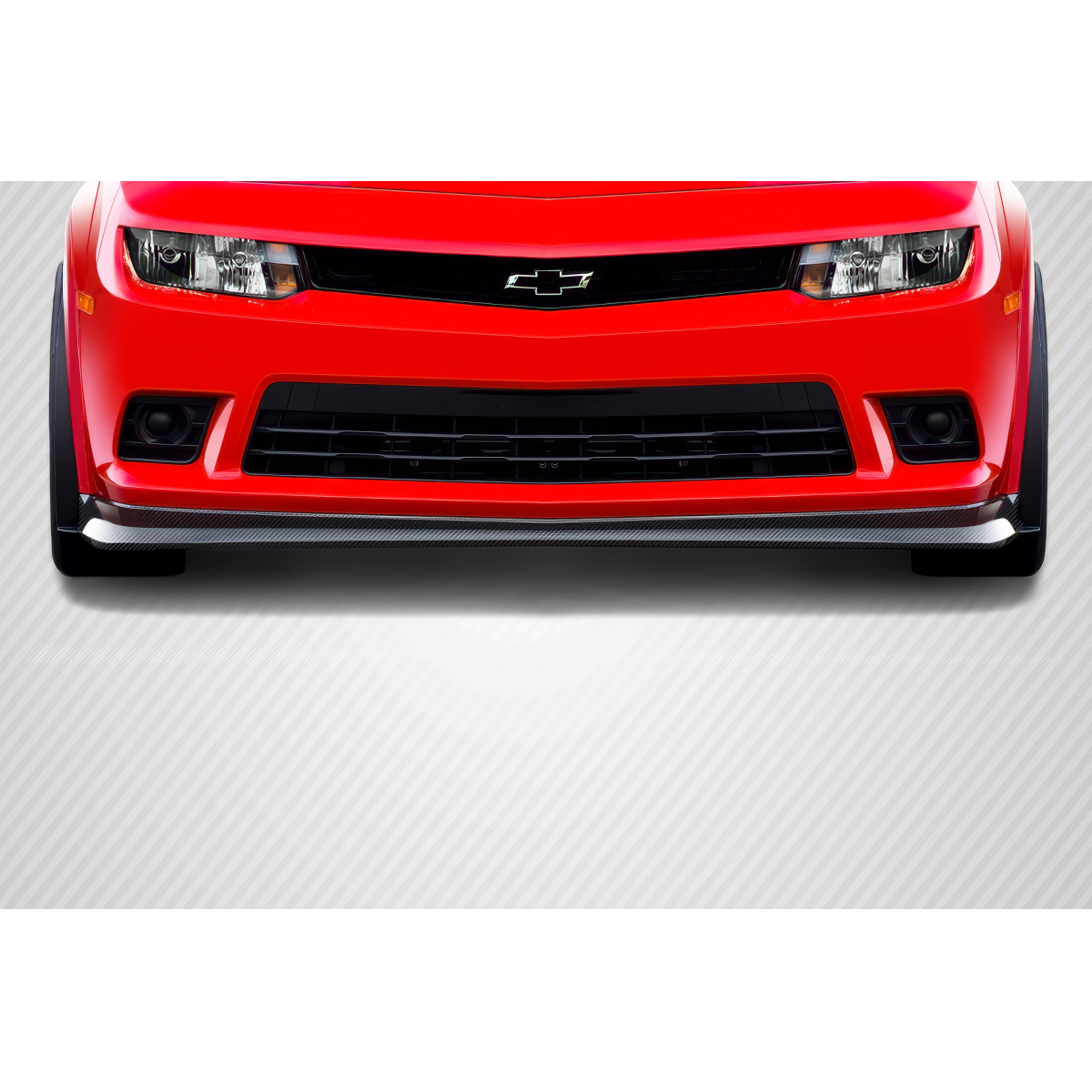 Modify your Chevrolet Camaro 2014 with our Exterior/Front Bumpers or Lips - Front view of Chevrolet Camaro at eye level