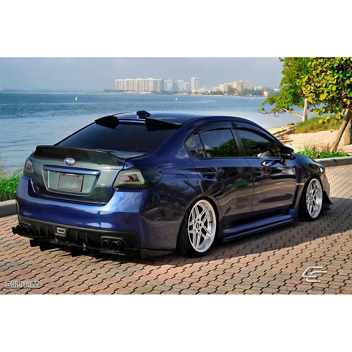 Modify your Subaru WRX 2015 with our Exterior/Trunks - Rear angle showcasing trunk modification details