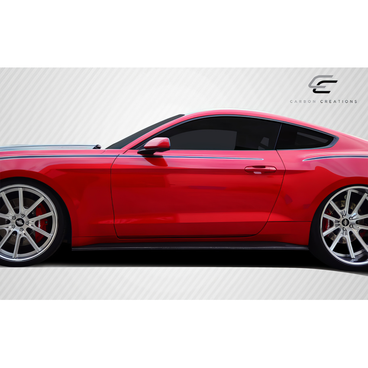 Modify your Ford GT 2015 with our Exterior/Side Skirts - Side profile angle of the vehicle