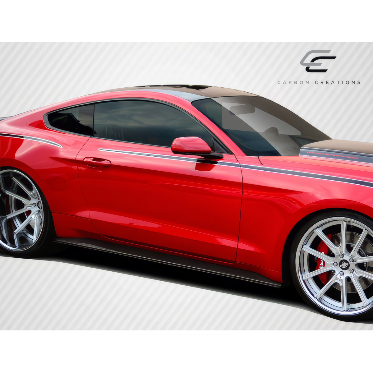 Modify your Ford GT 2015 with our Exterior/Side Skirts - Side view of the vehicle at a slight angle