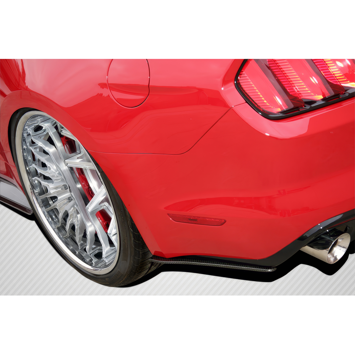 Modify your Ford GT 2015 with our Exterior/Rear Bumpers or Lips - Image shows rear angle of vehicle part
