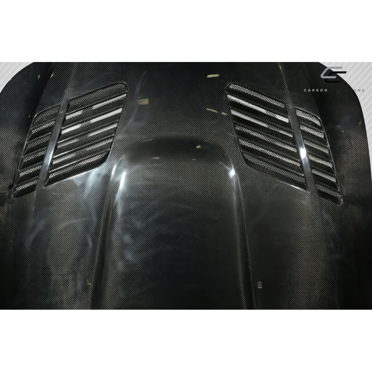 Modify your BMW 5-Series 2004 with our Exterior/Hoods - Image shows part from a top down angle