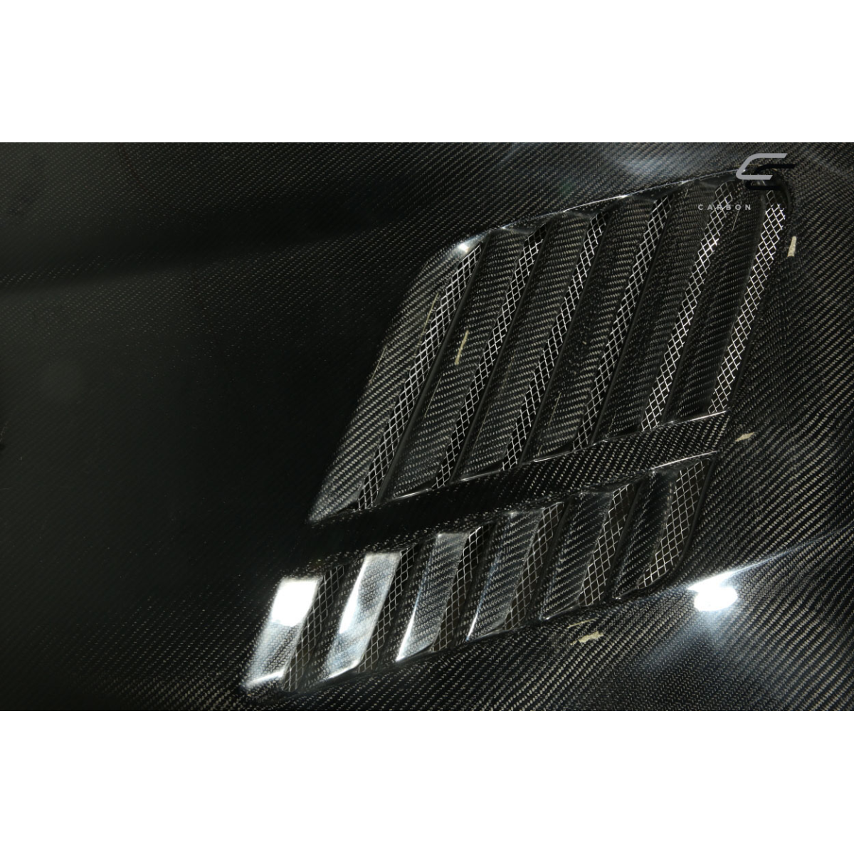 Modify your BMW 5-Series 2004 with our Exterior/Hoods - Part viewed at a slightly angled position