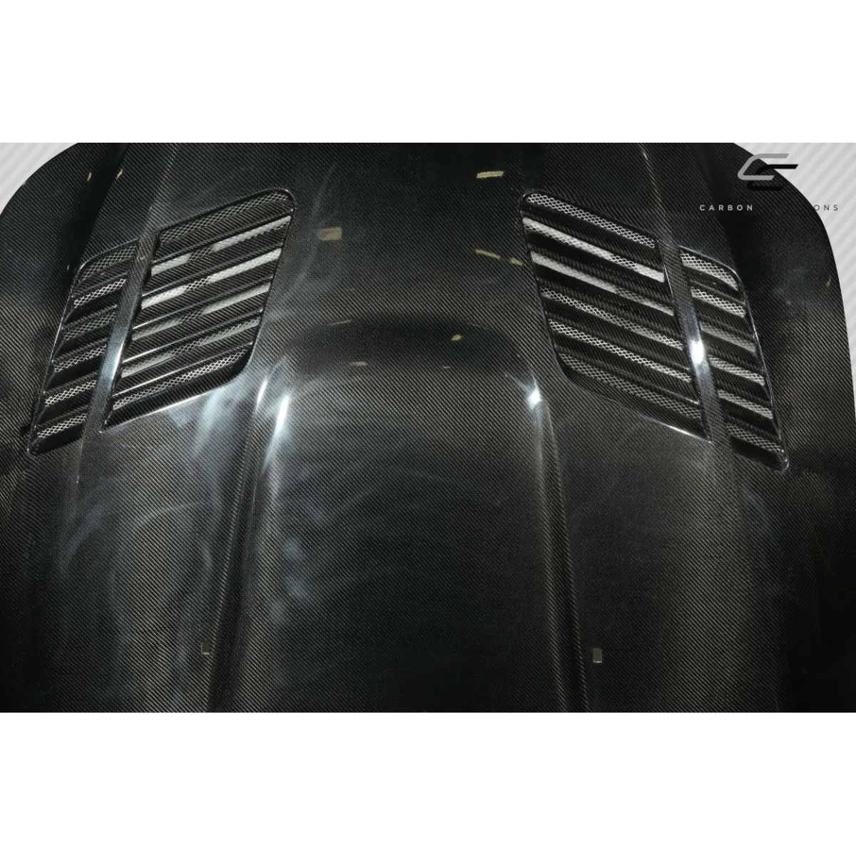 Modify your BMW 5-Series 2004 with our Exterior/Hoods - Viewed from a top down perspective