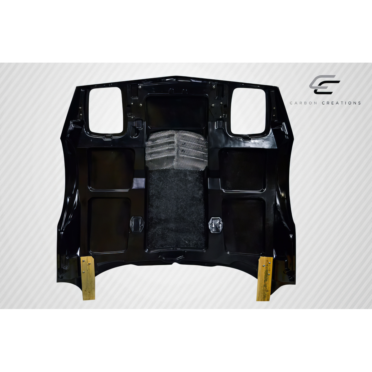 Modify your Chevrolet Corvette 1985 with our Exterior/Hoods - Image shows part from a top down angle