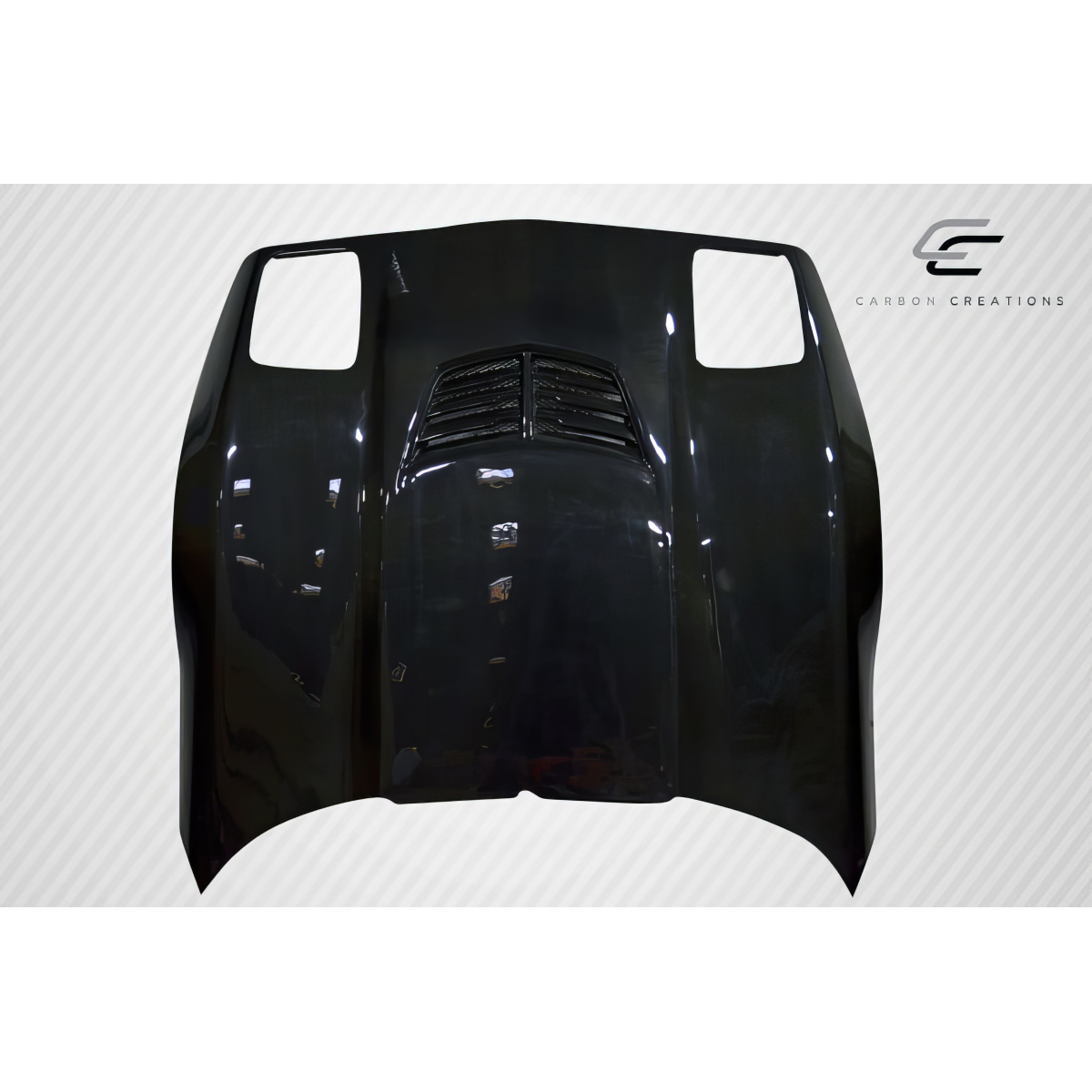 Modify your Chevrolet Corvette 1985 with our Exterior/Hoods - Part is viewed from a top angle