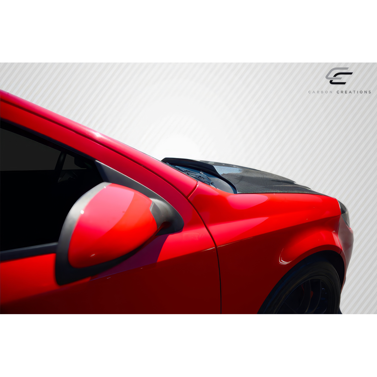 Modify your Chevrolet Cobalt 2005 with our Exterior/Hoods - Image shows part from a high angle view