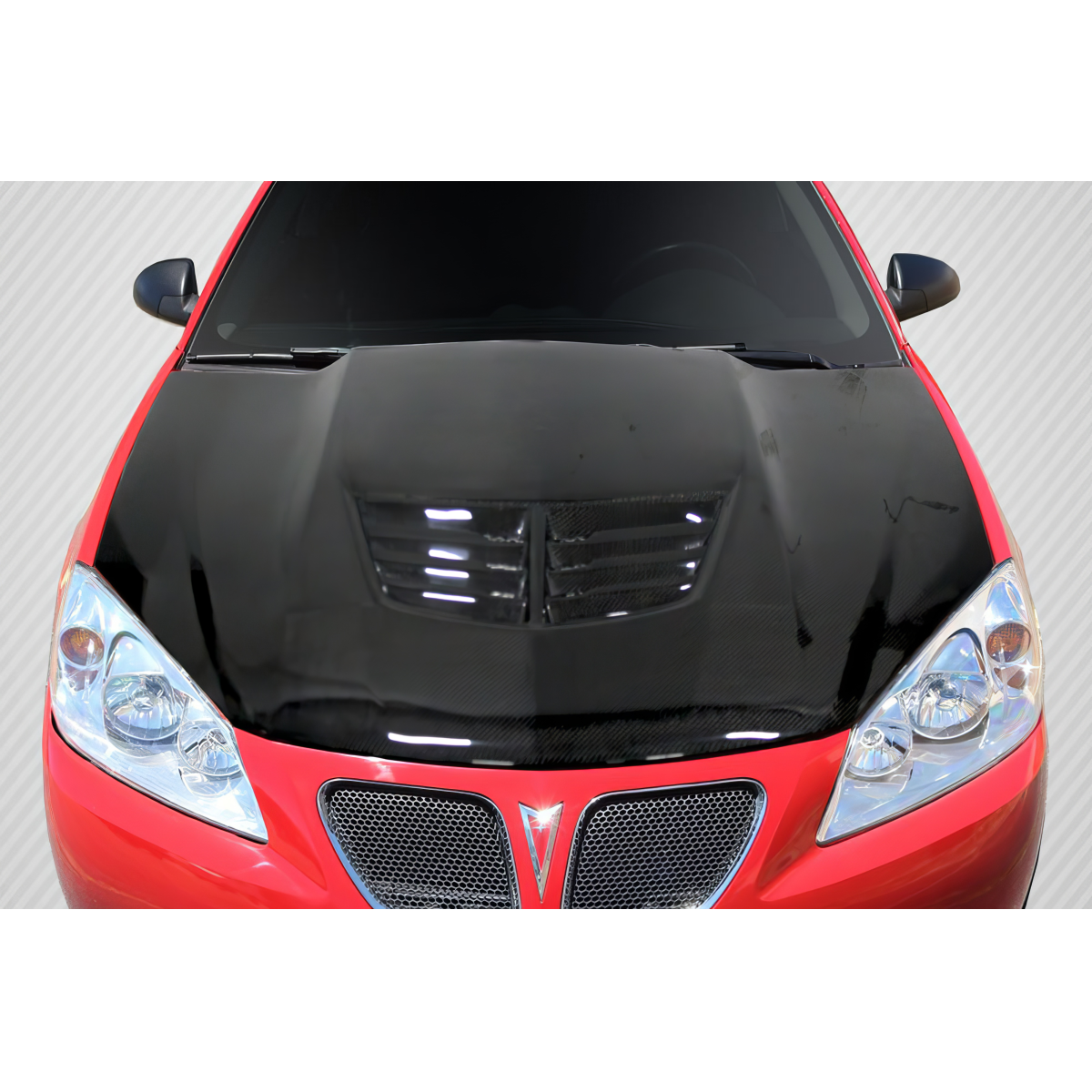 Modify your Pontiac G6 2005 with our Exterior/Hoods - Top down view of a car hood