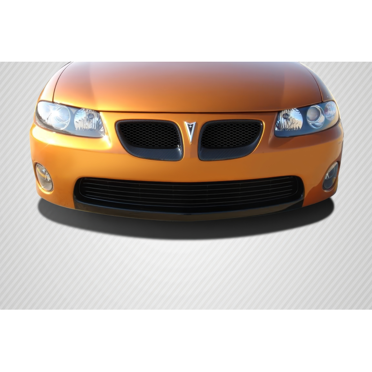 Modify your Pontiac GTO 2004 with our Exterior/Grilles - Front view of vehicle part at eye level angle