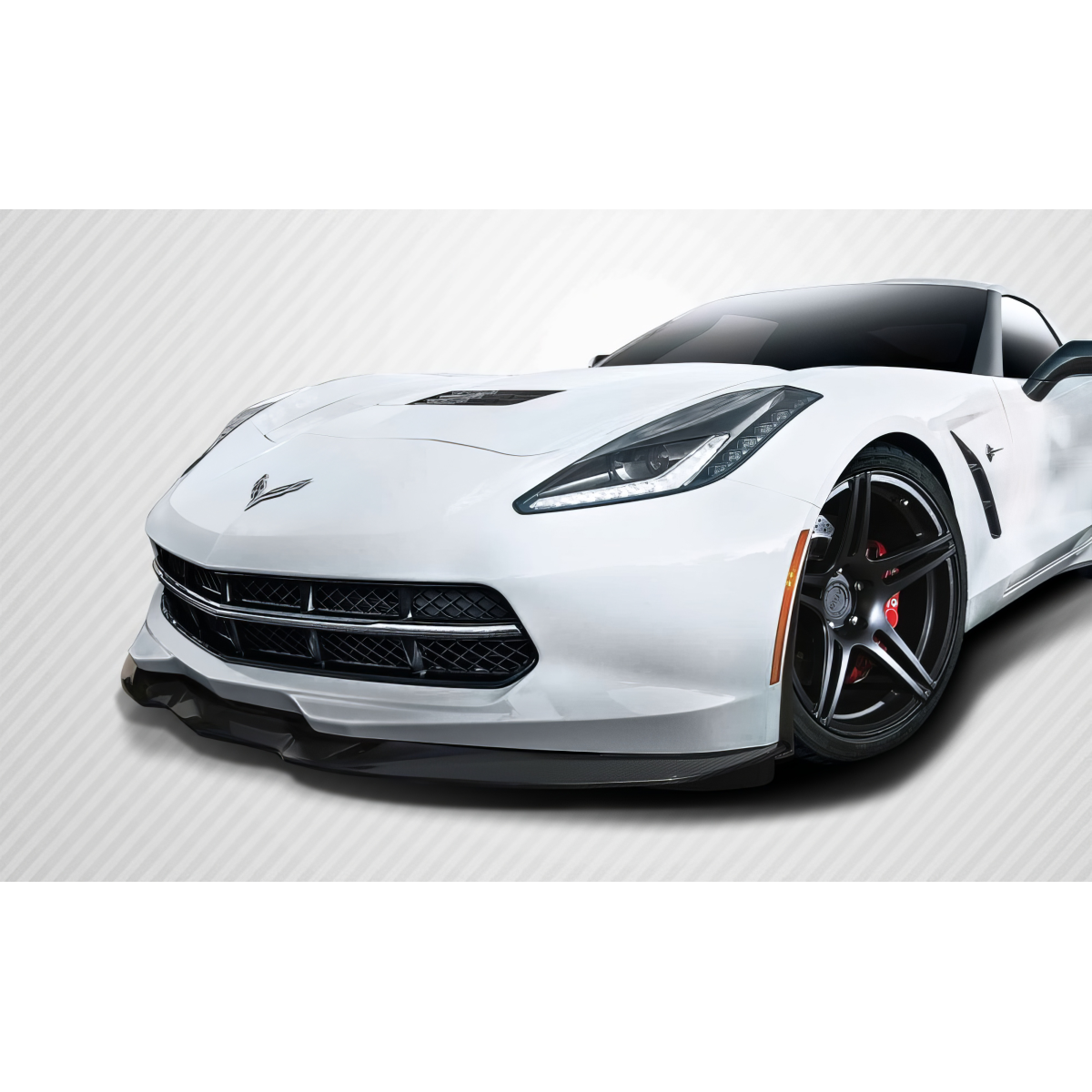 Modify your Chevrolet Corvette 2014 with our Exterior/Other Exterior - Frontal low angle view of front splitter