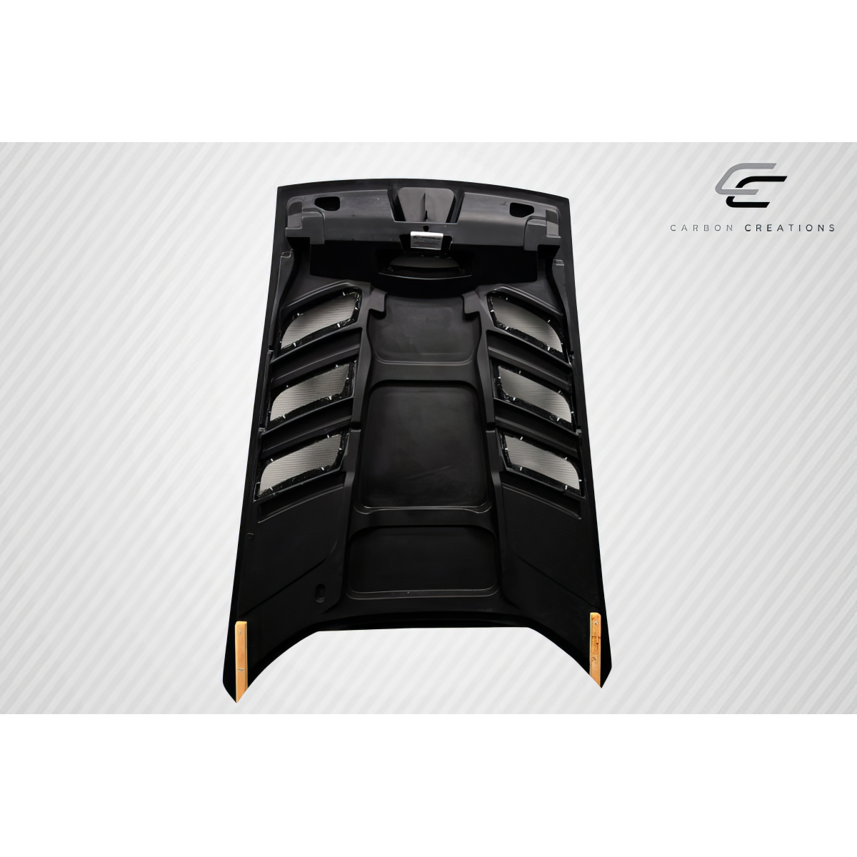 Modify your Dodge Viper 2003 with our Exterior/Hoods - Top down view of carbon fiber hood part