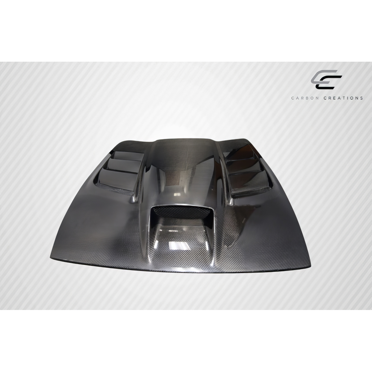Modify your Dodge Viper 2003 with our Exterior/Hoods - Top down view of carbon fiber hood part