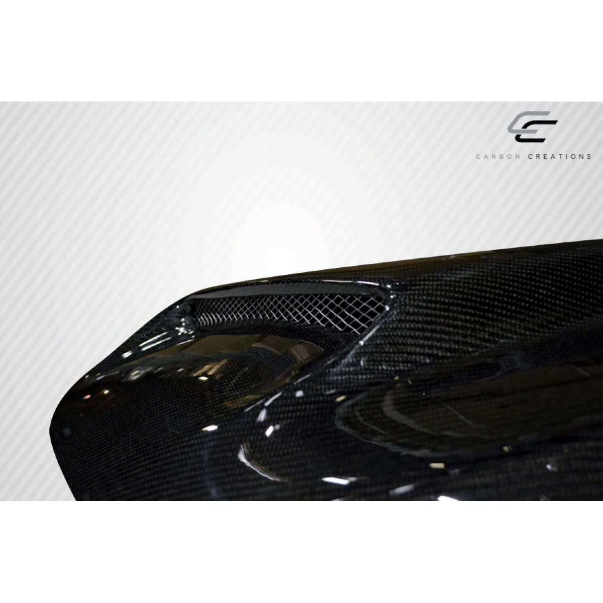 Modify your Ford Mustang 2015 with our Exterior/Hoods - Angle shows hood from a side perspective