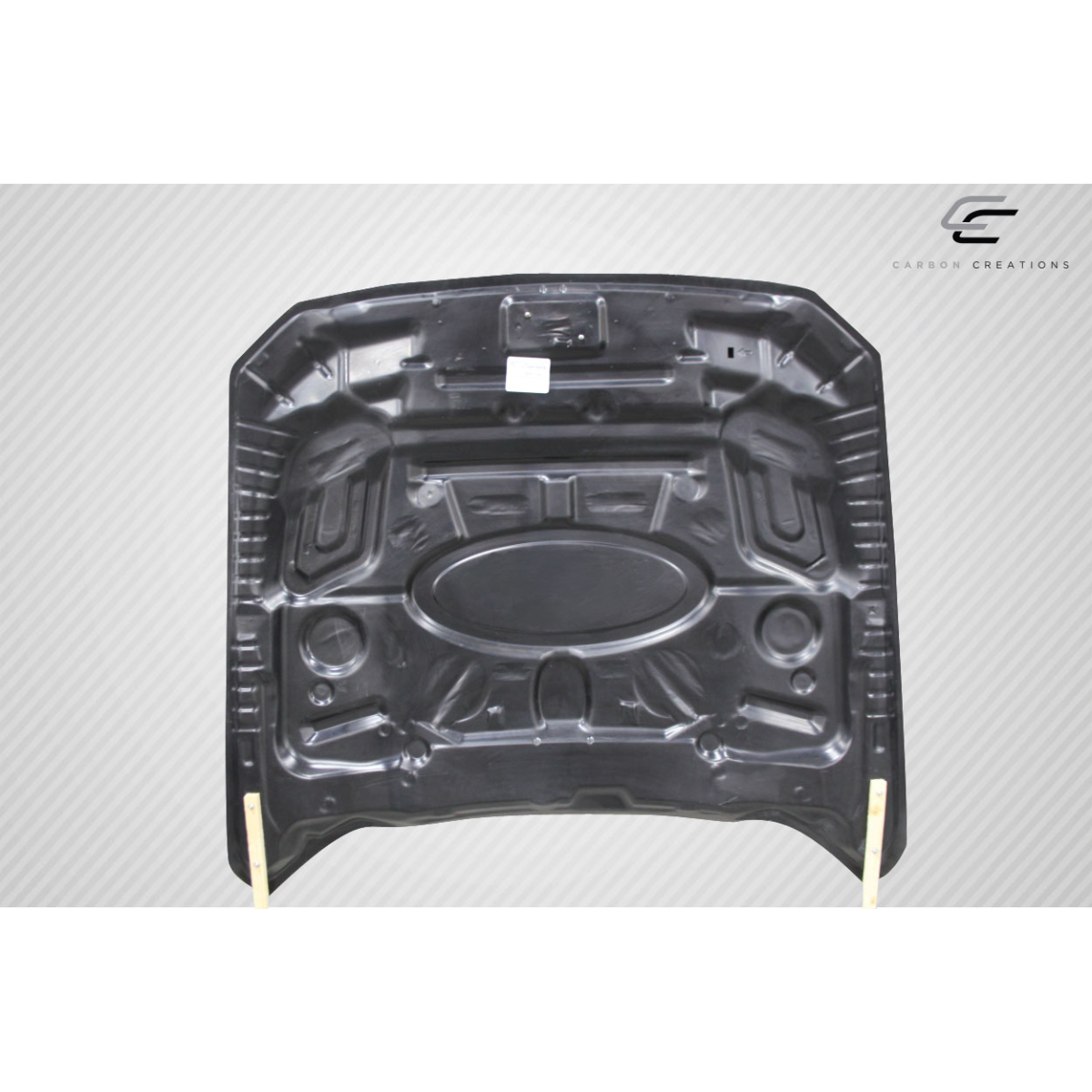 Modify your Ford Mustang 2015 with our Exterior/Hoods - Image shows the part from a top down view