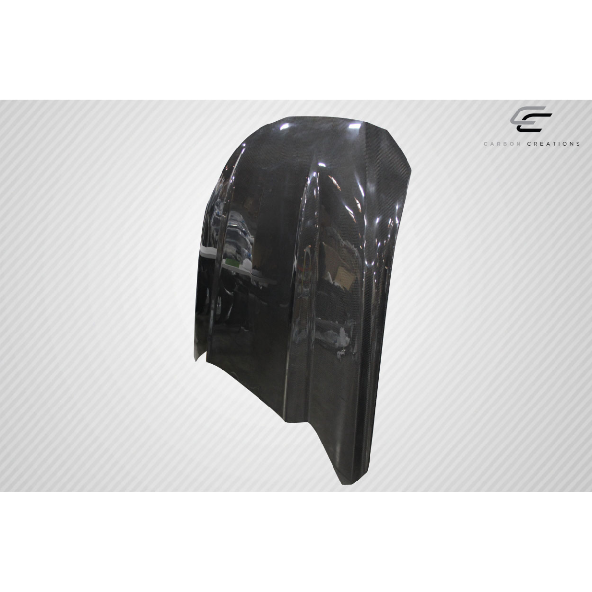 Modify your Ford Mustang 2015 with our Exterior/Hoods - The part is shown at a slight angle from the side