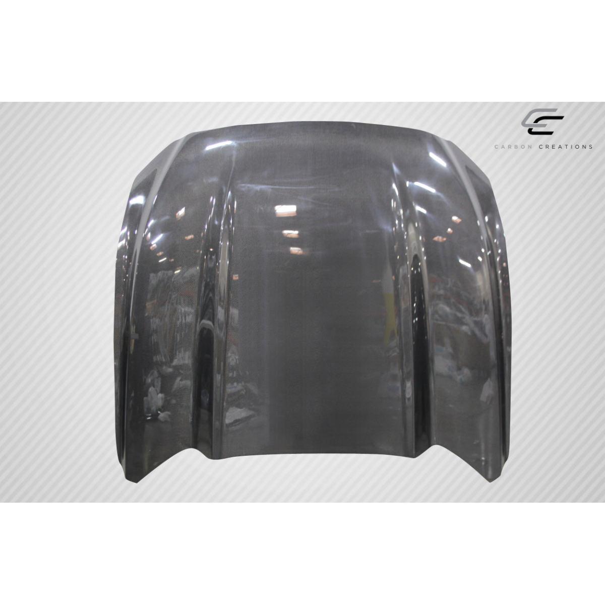 Modify your Ford Mustang 2015 with our Exterior/Hoods - Top view at a straight angle