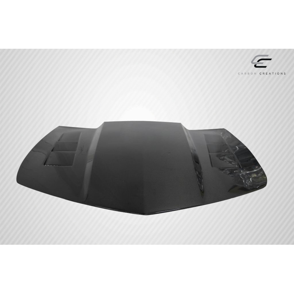 Modify your Chevrolet Camaro 2010 with our Exterior/Hoods - Part seen from a slightly elevated angle