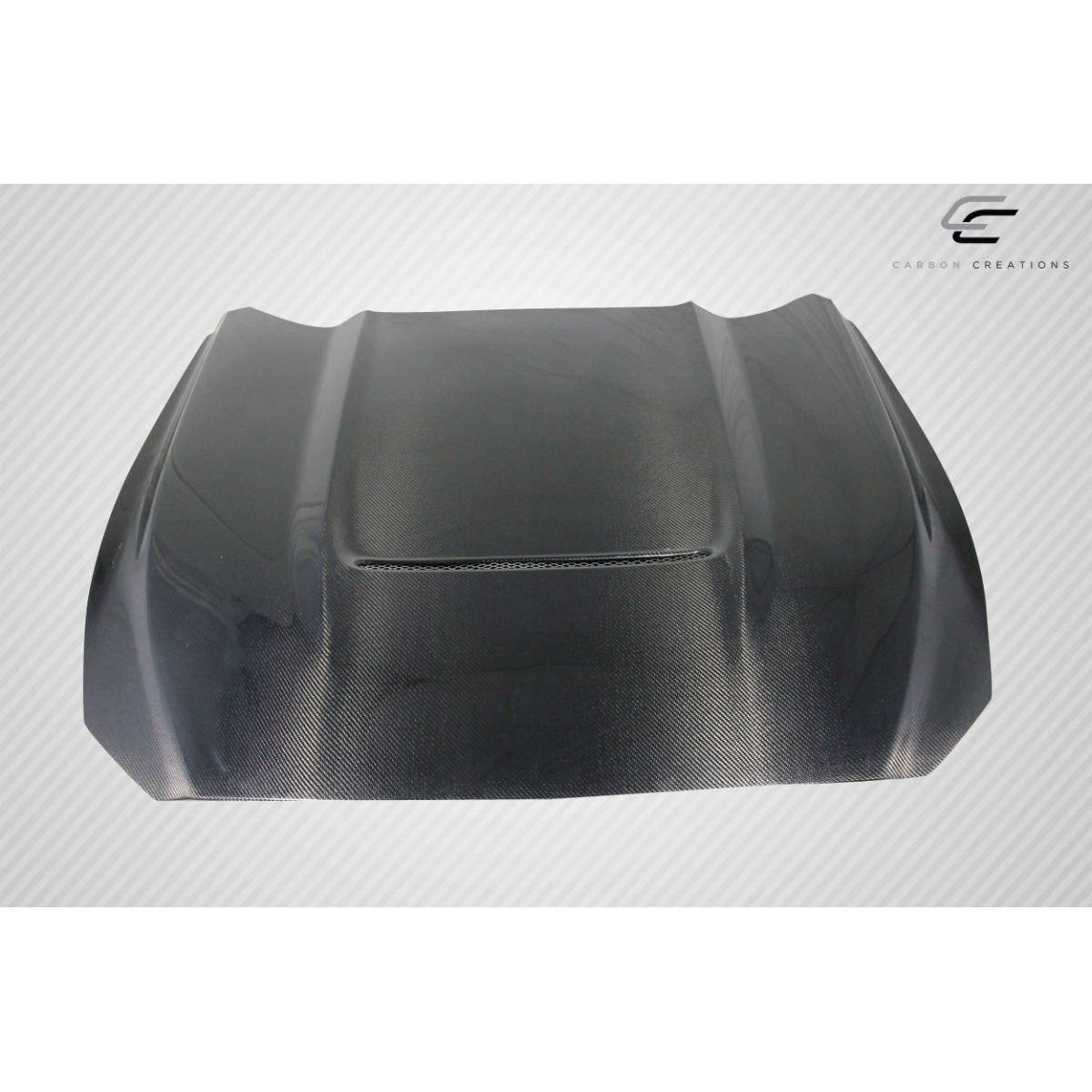 Modify your Ford Mustang 2015 with our Exterior/Hoods - Part visible from top angle showing surface design