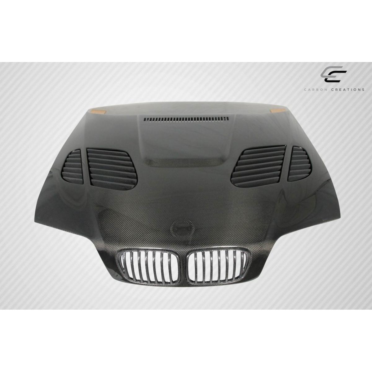 Modify your BMW 3-Series 1999 with our Exterior/Hoods - View of hood from front top angle