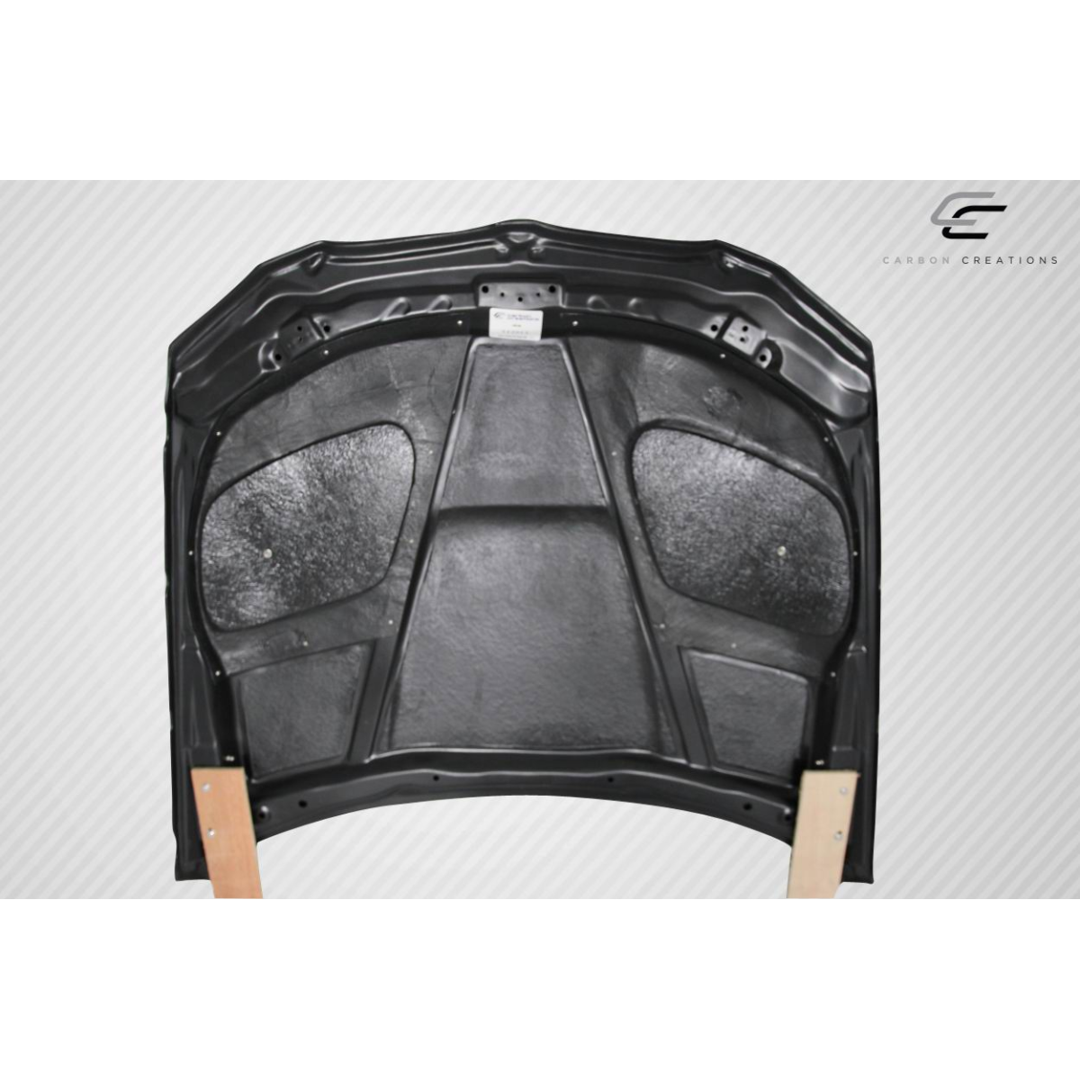 Modify your BMW M3 2008 with our Exterior/Hoods - Top view angle of the car hood part