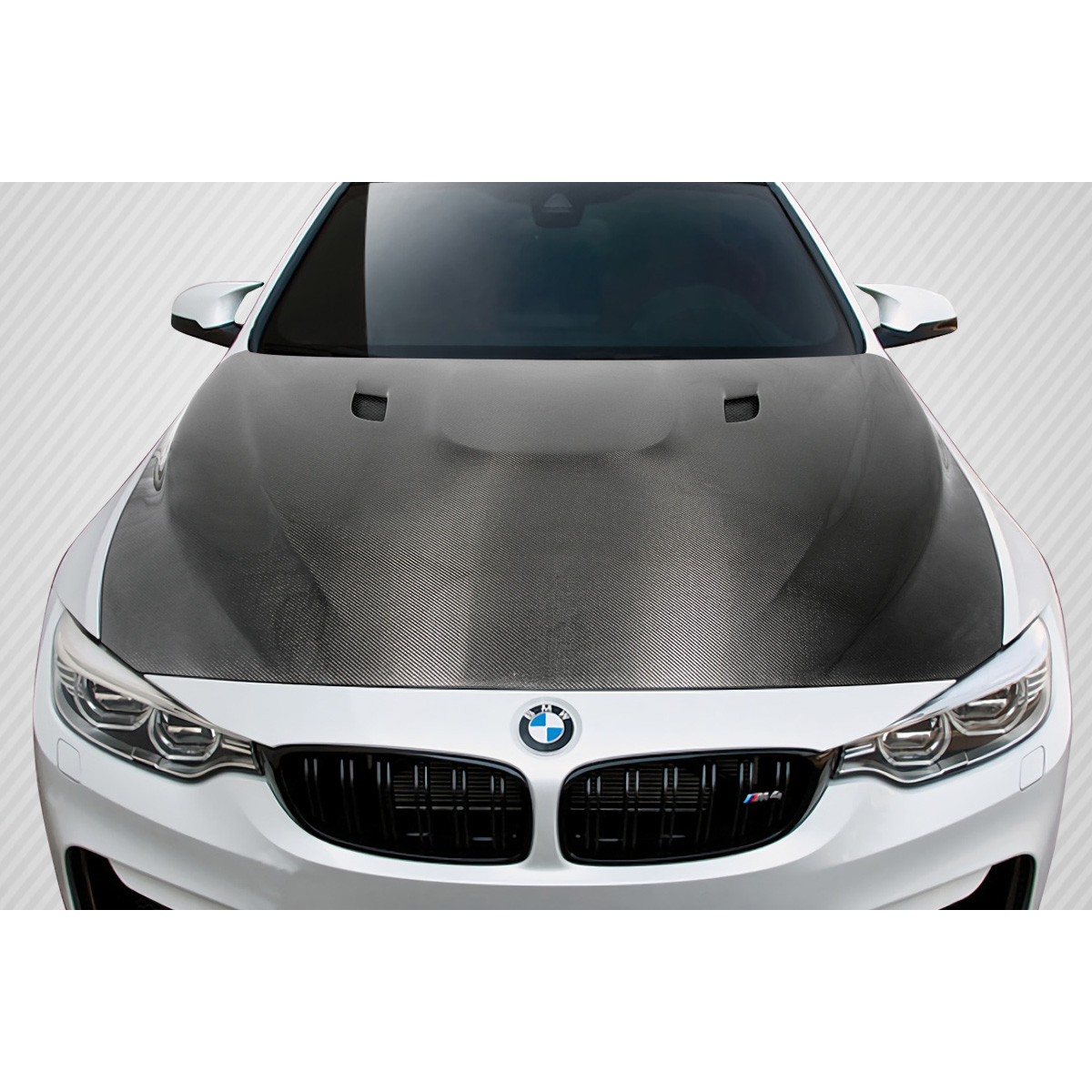 Modify your BMW M3 2014 with our Exterior/Hoods - Viewed from a front top angle