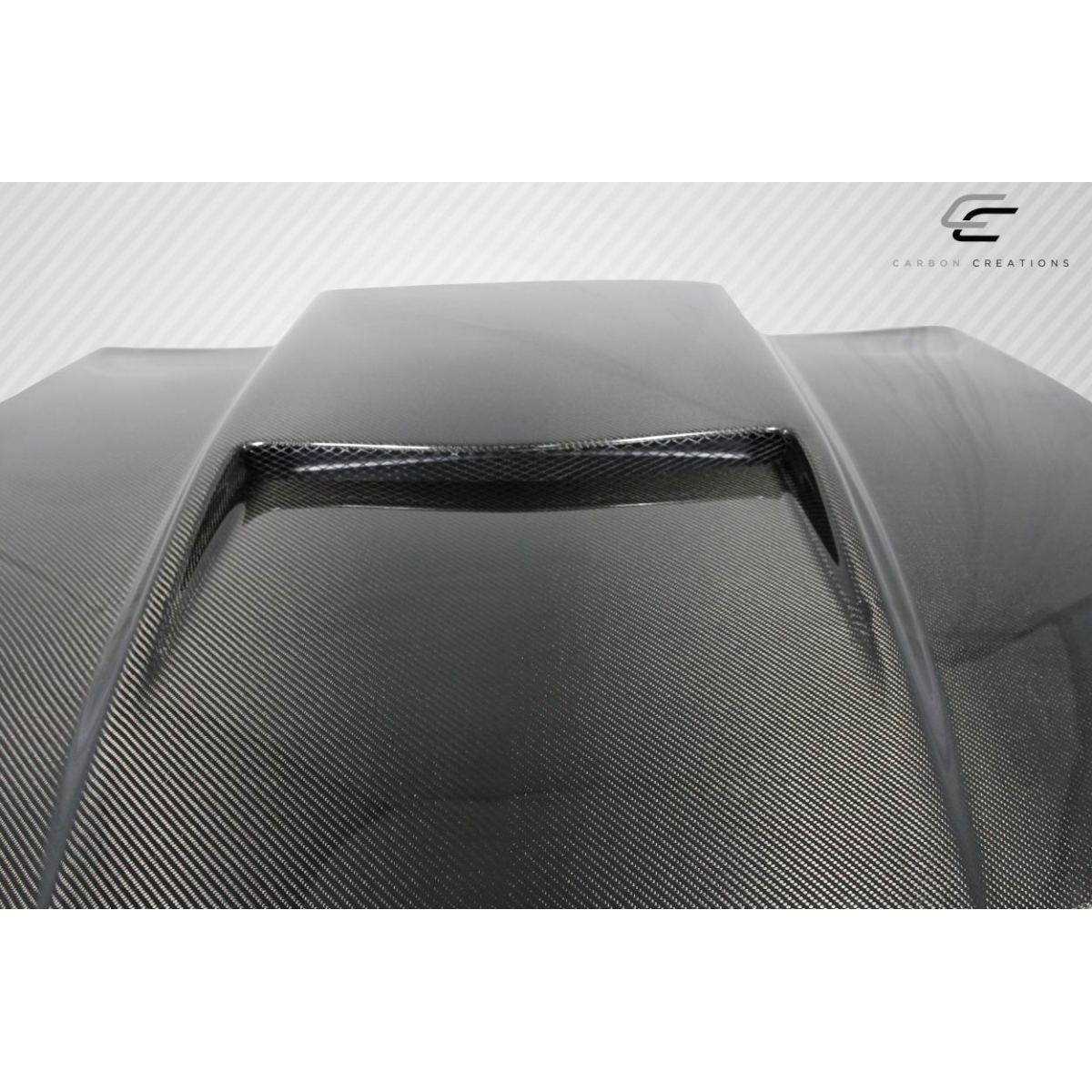 Modify your Chevrolet Camaro 2010 with our Exterior/Hoods - Top down angle of carbon fiber hood