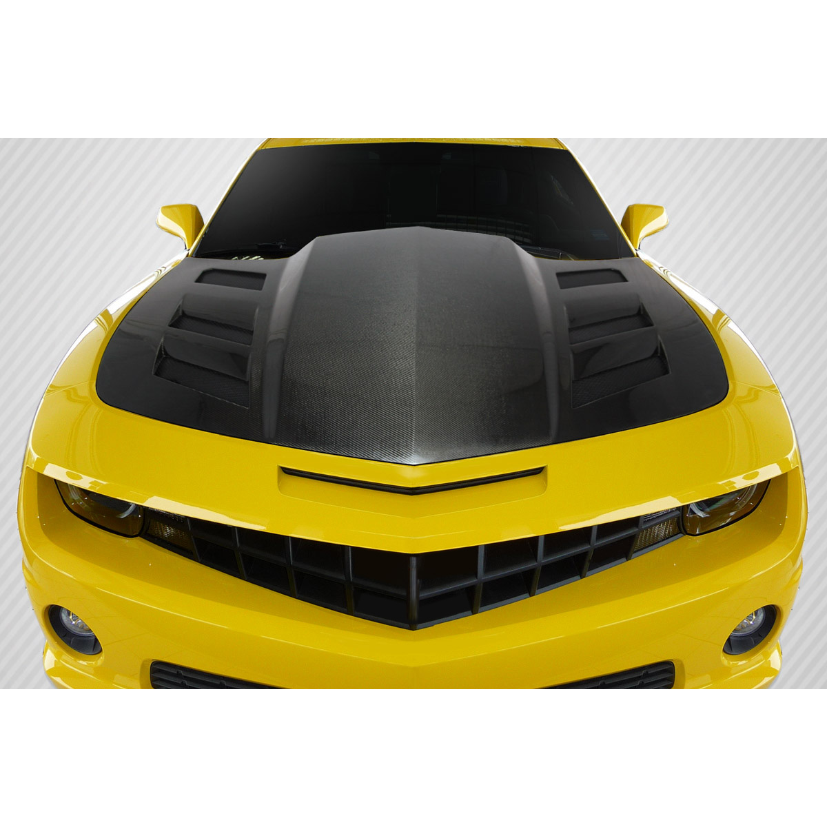 Modify your Chevrolet Camaro 2010 with our Exterior/Hoods - Top down view angled slightly downward