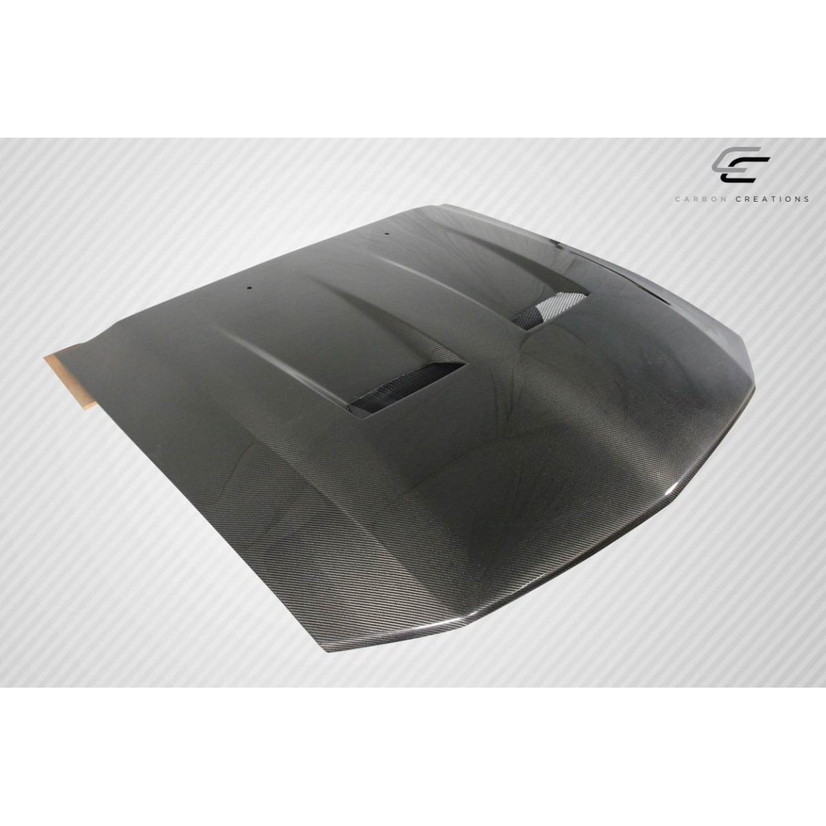 Modify your Ford Mustang 2005 with our Exterior/Hoods - Part shown at a slightly angled top view