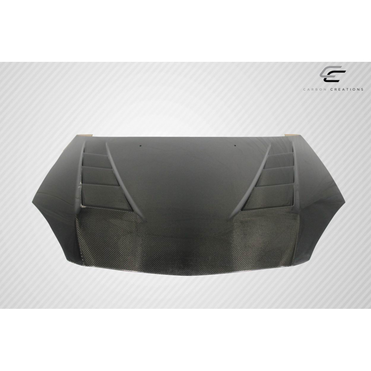 Modify your Acura RSX 2002 with our Exterior/Hoods - Front view of carbon fiber hood at slight angle