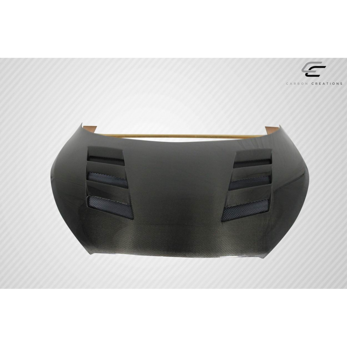 Modify your Hyundai Veloster 2012 with our Exterior/Hoods - Part is viewed from a front top angle