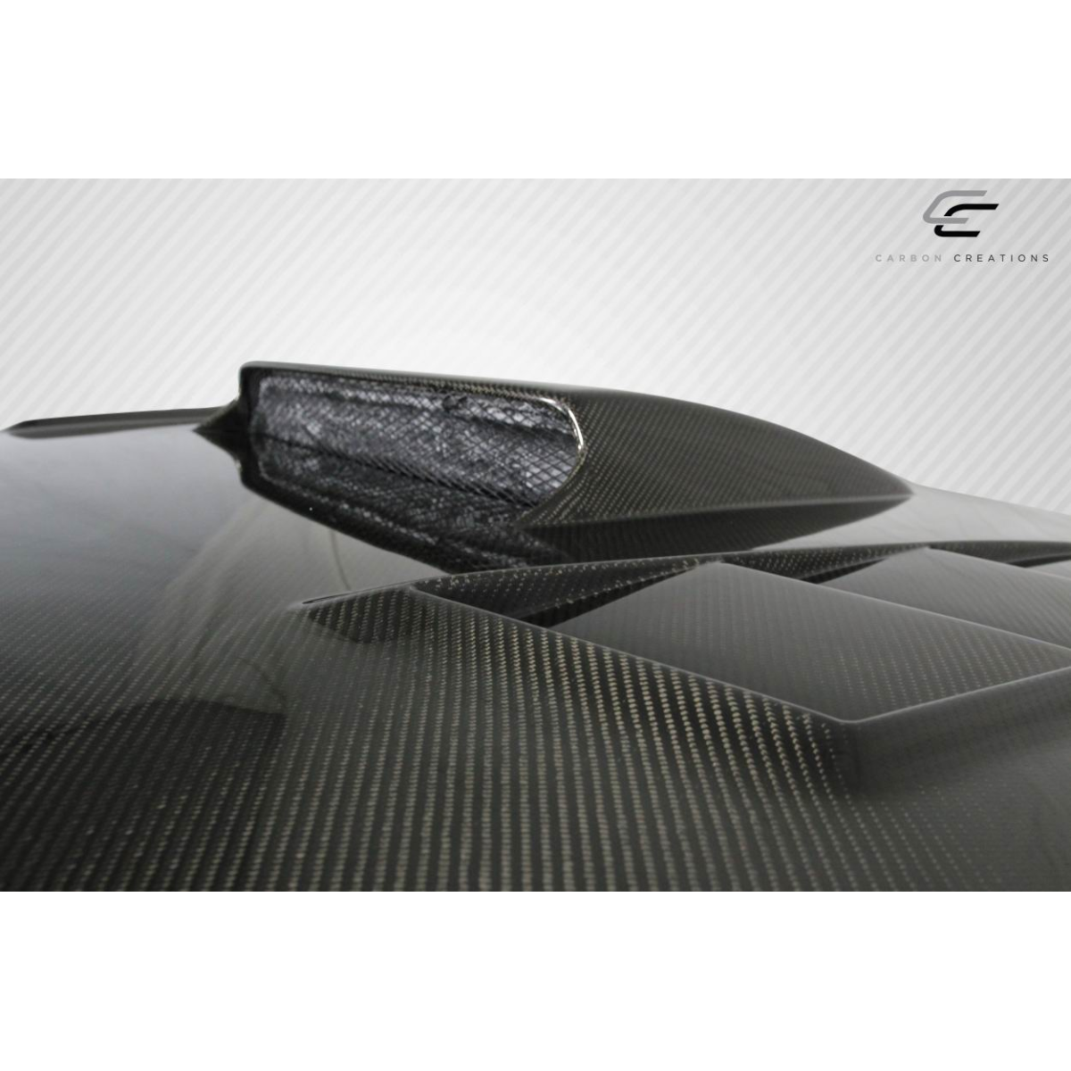 Modify your Subaru Impreza 2008 with our Exterior/Hoods - Top angle showing carbon fiber hood design