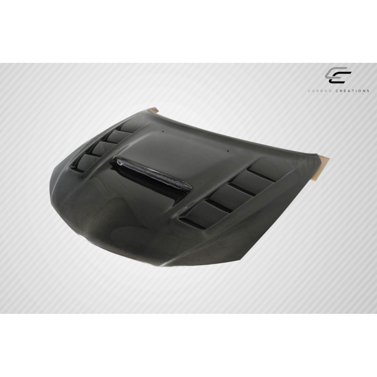 Modify your Subaru Impreza 2008 with our Exterior/Hoods - Angle view of a carbon fiber hood