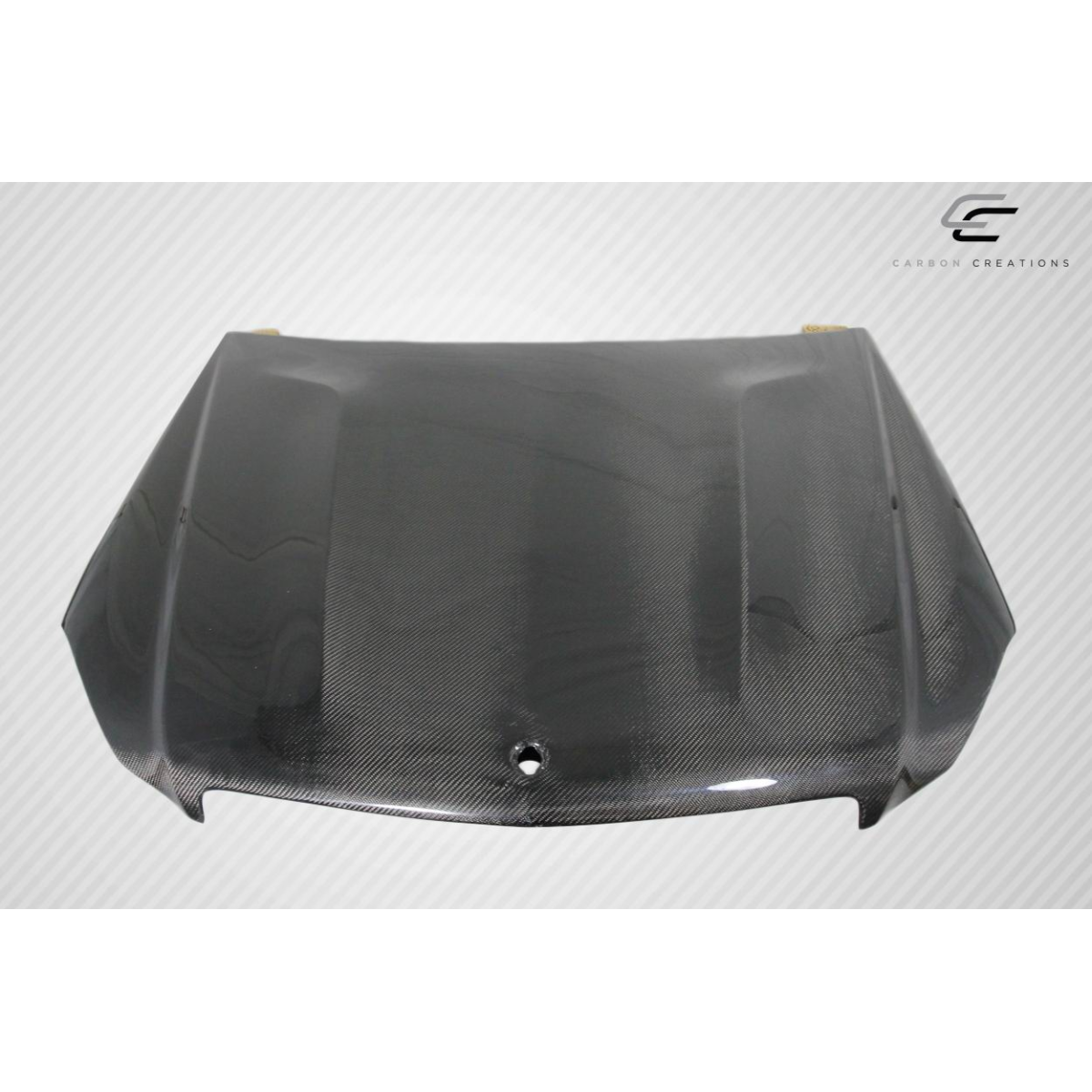 Modify your Mercedes-Benz C300 2012 with our Exterior/Hoods - Top-down view of the carbon fiber hood